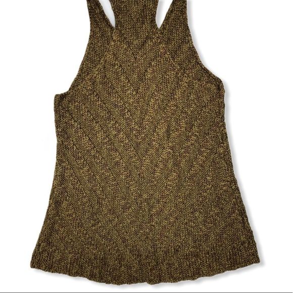 Free People Brown Chevron Sweater Knit Tank Top size XS - Picture 11 of 16